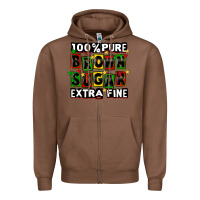 Chestnut 100 pure brown sugar extra fine Zipper Hoodie - CowGirlArtShop