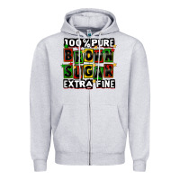 Heather Grey 100 pure brown sugar extra fine Zipper Hoodie - CowGirlArtShop