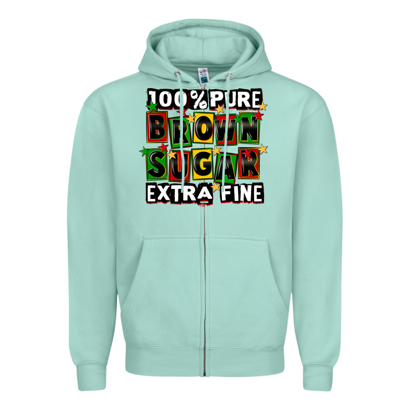 100 Pure Brown Sugar Extra Fine Zipper Hoodie by CowGirlArtShop | Teevron