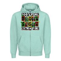 Seafoam 100 pure brown sugar extra fine Zipper Hoodie - CowGirlArtShop