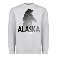 Heather Grey Alaska Bear Heavyweight Sweatshirt - Bettercallsaul