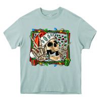 Arona Christmas happy skeleton Heavy Core Tee - Jasminsmagicworld