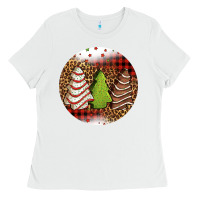 White Christmas tree cakes Christmas Ladies Tee - Jasminsmagicworld