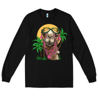 Black camel with oasis Long Sleeve Tee - BarkalooDesign