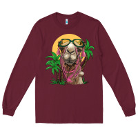 Camel With Oasis Long Sleeve Tee | Teevron