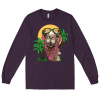 Plum camel with oasis Long Sleeve Tee - BarkalooDesign