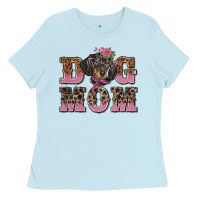 Baby Blue dog mom dachshund Ladies Tee - BarkalooDesign