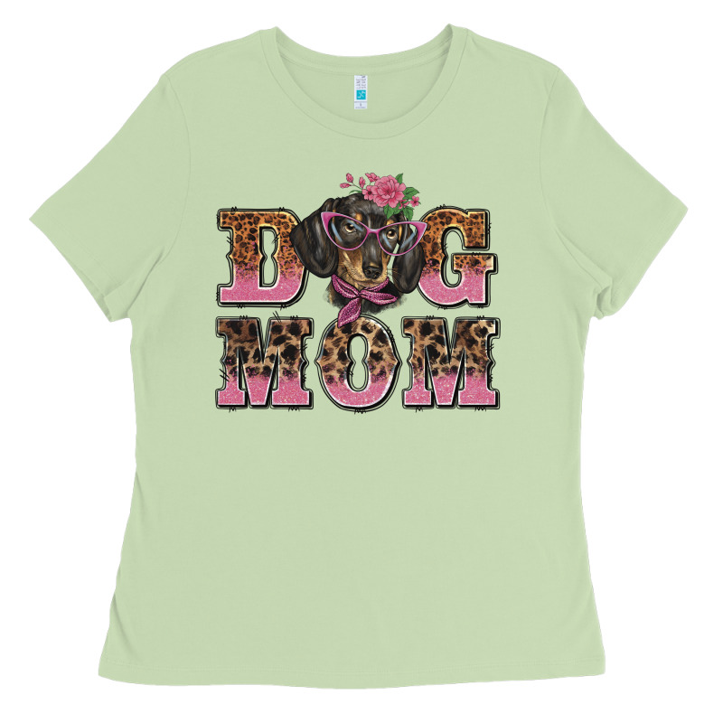 Dog Mom Dachshund Ladies Tee by BarkalooDesign | Teevron