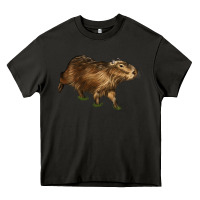 Asphalt Capybara Heavy Core Tee - LillyAllenDesigns