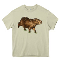 Mossy Capybara Heavy Core Tee - LillyAllenDesigns
