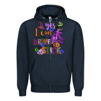 Navy yes i can drive a stick Zipper Hoodie - CowGirlArtShop