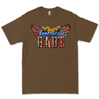 Cacao American Babe With Sunflowers Premium Tee - LillyAllenDesigns