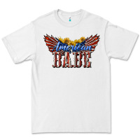 White American Babe With Sunflowers Premium Tee - LillyAllenDesigns
