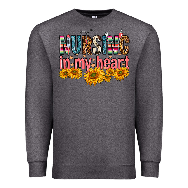 Nursing In My Heart Premium Sweatshirt by FaDigitalArtStudio | Teevron