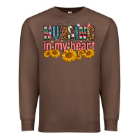 Chestnut Nursing In My Heart Premium Sweatshirt - FaDigitalArtStudio