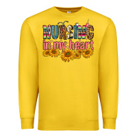 Lemon Nursing In My Heart Premium Sweatshirt - FaDigitalArtStudio