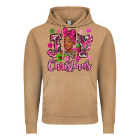 Vintage Camel pink christmas joy black woman Vintage Hoodie - MaliasSmallBusiness