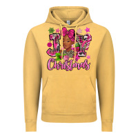 Pink Christmas Joy Black Woman Vintage Hoodie | Teevron