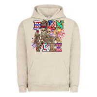 Pigment French Oak boy grandma Urban Hoodie - CowhideDigitalArt
