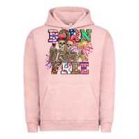 Pigment Salmon boy grandma Urban Hoodie - CowhideDigitalArt