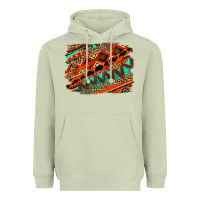 Matcha western aztec background pattern Heavyweight Hoodie - OliviaCreatesArt