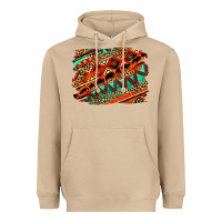 Mushroom western aztec background pattern Heavyweight Hoodie - OliviaCreatesArt