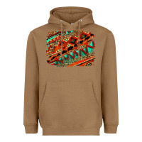 Toasted Coconut western aztec background pattern Heavyweight Hoodie - OliviaCreatesArt