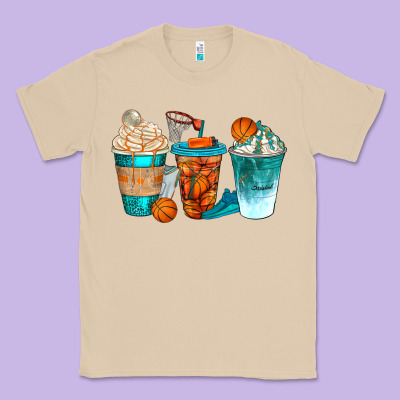 Basketball Coffee Cups Bbs Classic Tee Designed By Bundleandbundleshop