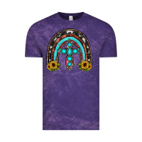 Cloud Purple cross rainbow Vintage Tee - JahusDesignShop