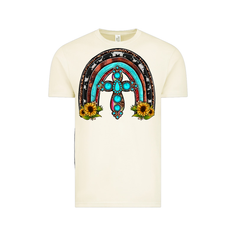 Cross Rainbow Vintage Tee by JahusDesignShop | Teevron