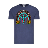 Vintage Denim cross rainbow Vintage Tee - JahusDesignShop