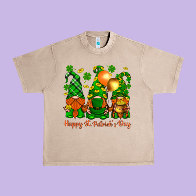Happy St. Patricks Day With Gnomies Urban Heavy Tee Designed By Bundleandbundleshop