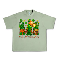 Oil Green happy st. patricks day with gnomies Urban Heavy Tee - BundleAndBundleShop