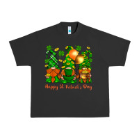 Pigment Black happy st. patricks day with gnomies Urban Heavy Tee - BundleAndBundleShop