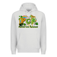Dove Grey PCA Patient Care Assistant St. Patrick's Day Premium Hoodie - CowGirlArtShop