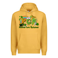 Mustard PCA Patient Care Assistant St. Patrick's Day Premium Hoodie - CowGirlArtShop