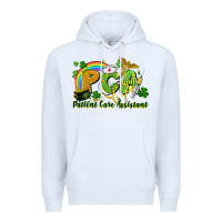White PCA Patient Care Assistant St. Patrick's Day Premium Hoodie - CowGirlArtShop