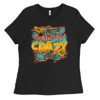 Black beautiful crazy Ladies Tee - NancyCooperArtShop