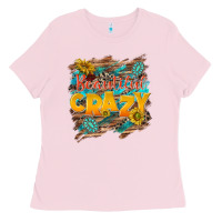 Bubblegum Pink beautiful crazy Ladies Tee - NancyCooperArtShop