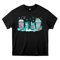 Black winter Christmas tree cakes coffee Heavy Core Tee - Jasminsmagicworld