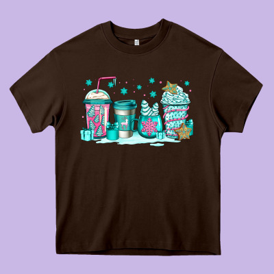 Winter Christmas Tree Cakes Coffee Heavy Core Tee Designed By Jasminsmagicworld