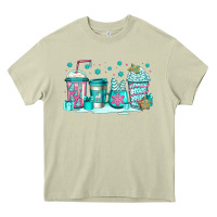 Mossy winter Christmas tree cakes coffee Heavy Core Tee - Jasminsmagicworld