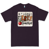 Plum very merry teacher christmas coaster Premium Tee - Jasminsmagicworld