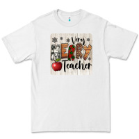 White very merry teacher christmas coaster Premium Tee - Jasminsmagicworld