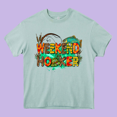 Weekend Hooker Heavy Core Tee Designed By Adodesignshop