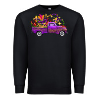 Black Mardi Gras Leopard Truck Premium Sweatshirt - FaDigitalArtStudio