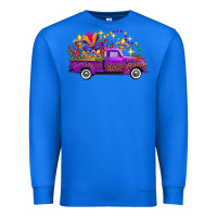 True Royal Mardi Gras Leopard Truck Premium Sweatshirt - FaDigitalArtStudio