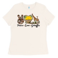 Bone Peace Love Giraffes Ladies Tee - LillyAllenDesigns