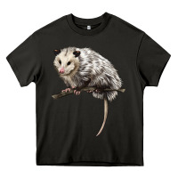 Asphalt opossum Heavy Core Tee - LillyAllenDesigns