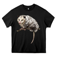 Black opossum Heavy Core Tee - LillyAllenDesigns